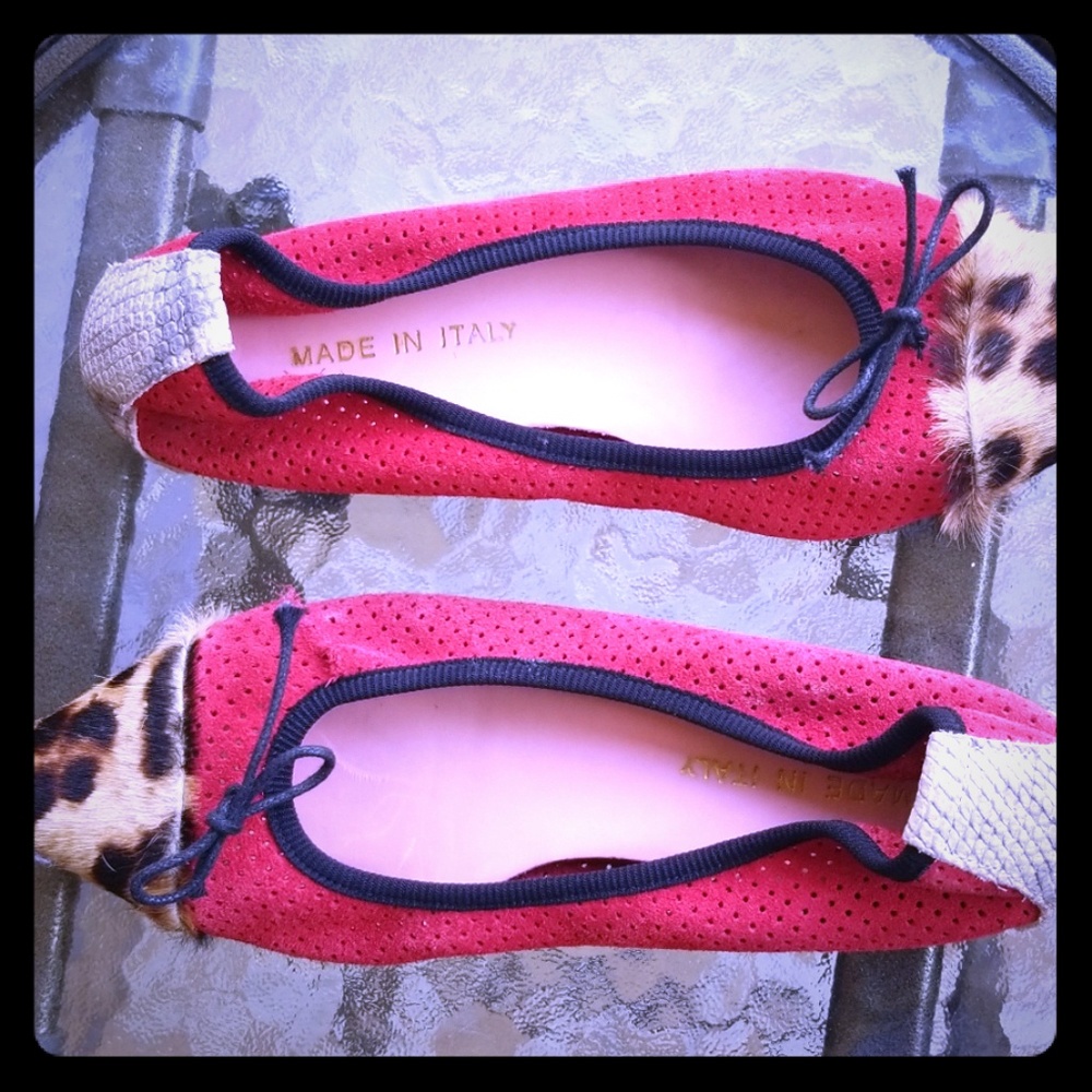 Custom leather flats